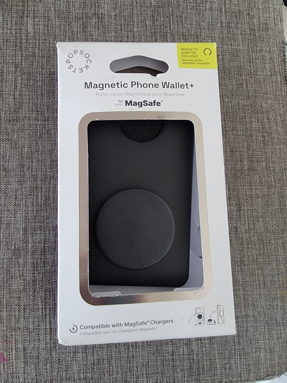 PopSocket Magnetic Phone Wallet+ Black